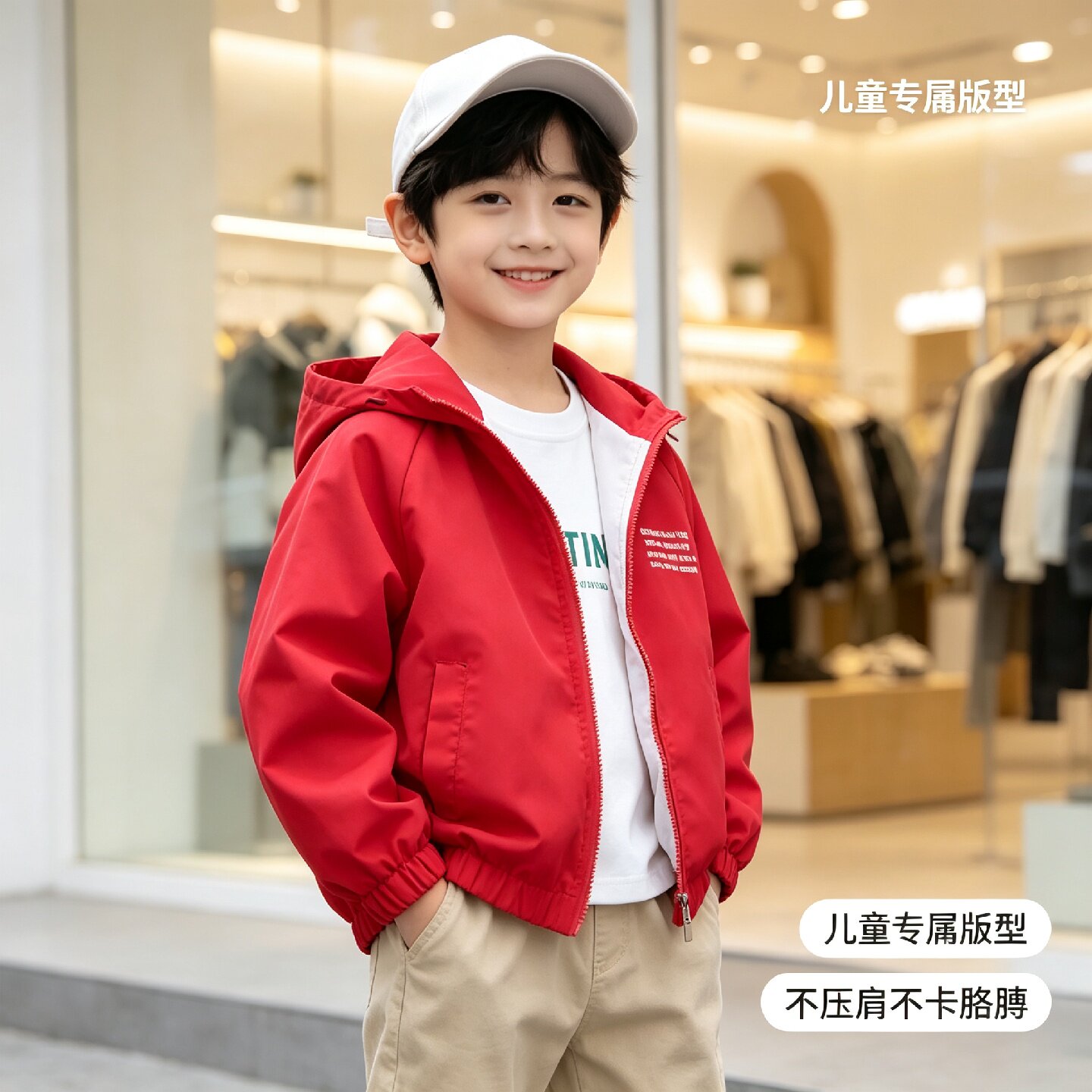 童装男童春秋款工装风衣外套男孩