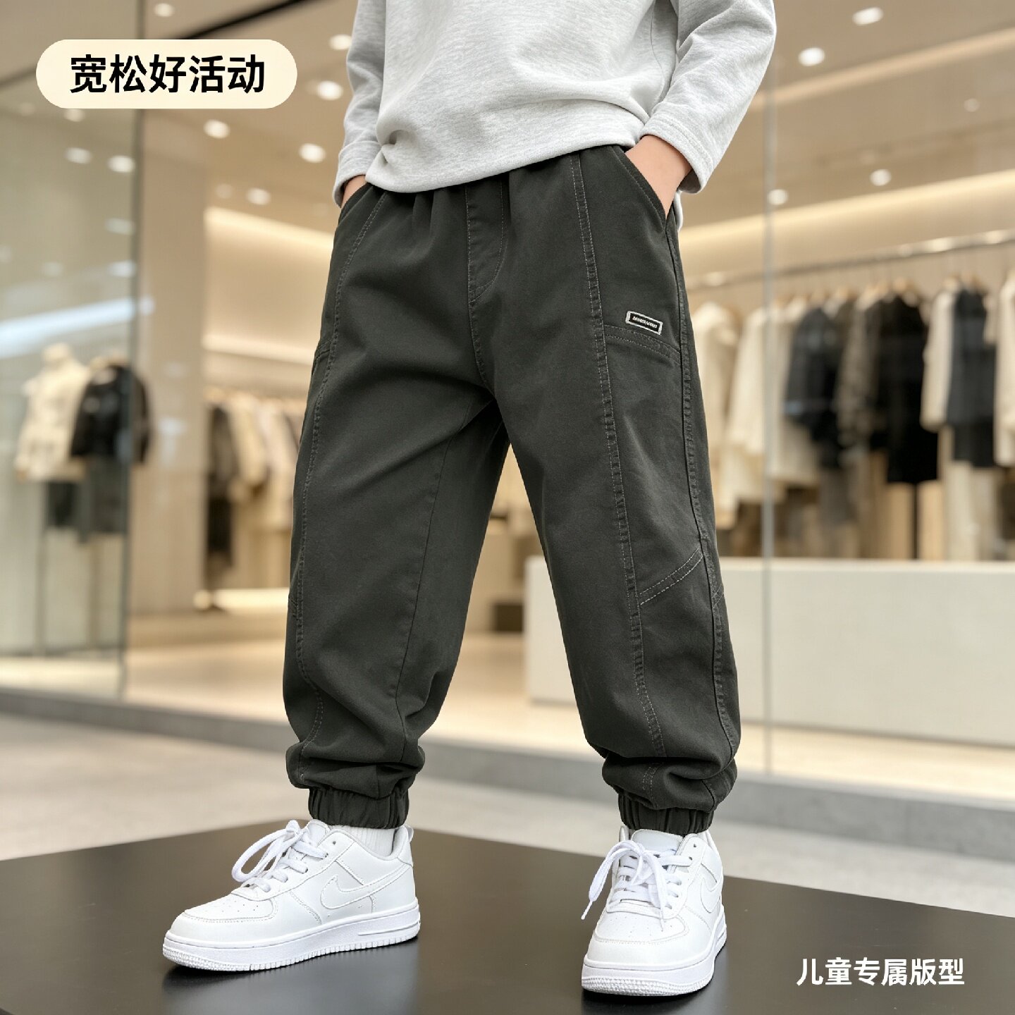 男童裤子春秋款2024新款春装儿童