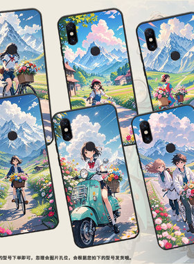 适用小米5手机壳防摔Xiaomi5x耐磨MCE16全包小米A2Lite硅胶M1804E4A覆盖白雪mix3商务POCOF2Pro轻薄保护套