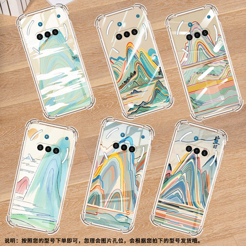 适用NothingPhone3手机壳Phone3A防摔彩色山峰气囊壳Phone3A中国风NothingPhone3APro硅胶高级感保护套