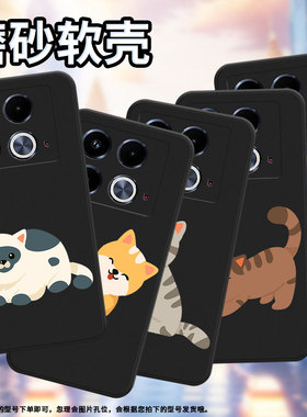 适用传音InfinixNote40Pro+手机壳Note40Pro磨砂壳InfinixNote40高级感懒猫中国风X6851潮流保护套