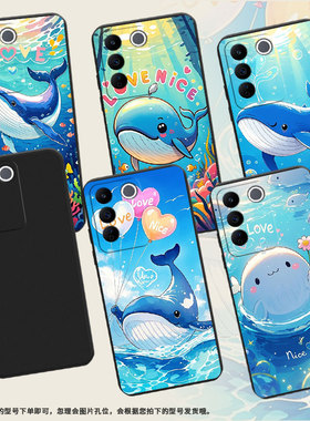 适用vivoV17Neo欧洲手机壳高级感鲸鱼商务V9Youth磨砂壳vivoV25E西班牙版超薄V17俄罗斯版防摔保护套