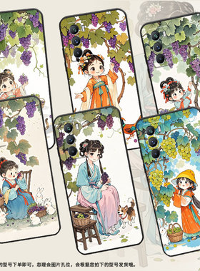 适用vivoT3手机壳5G国外版黑色V2151商务viviT2防摔T2x美丽小姑娘全包T1x时尚V2334男女T4x高级硅胶保护套