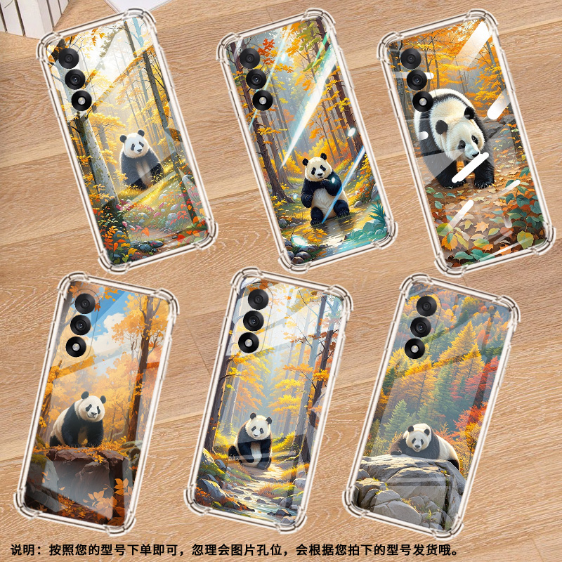 适用一加13T手机壳一加Nord5潮流熊猫一加NordCE5气囊壳Ace5至尊版硅胶OnePlusAce5竞速版四角防摔保护套