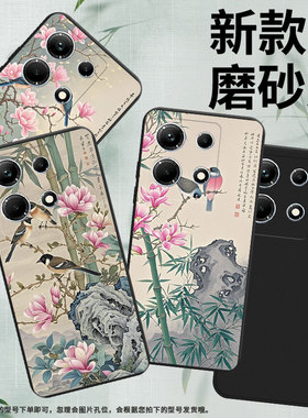 适用传音InfinixNote30手机壳InfinixNote30i磨砂壳InfinixNote30Pro耐磨X6833B全包商务雀鸟保护套