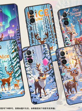 适用小米POCOF3手机壳POCOF4防摔爆F4GT雪景麋鹿XiaomiPOCOF5商务POCOF6Pro/F6高级感24069PC21G保护套