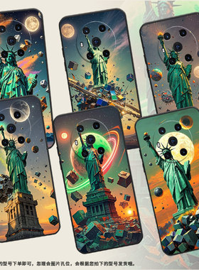 适用荣耀magic3手机壳5至臻版全包边自由女神像防摔honor保护套magic5Magic5Lite商务BVL-N59耐磨7Pro软壳
