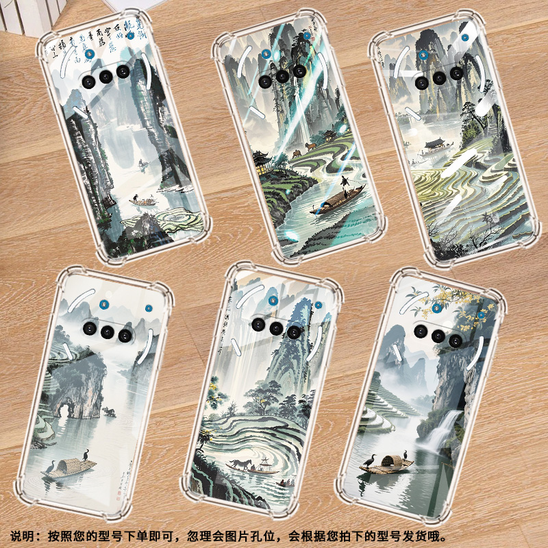 适用NothingPhone3手机壳Phone3A防摔水墨桂林气囊壳PhoneCMF2Pro中国风NothingPhone3APro硅胶保护套