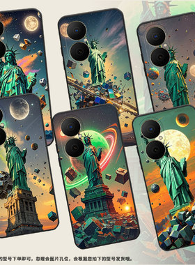 适用华为畅享80手机壳Hi畅享80s防摔JUY-AL00自由女神像麦芒40保护套Pura80Ultranova14全包MRT-AL10软壳