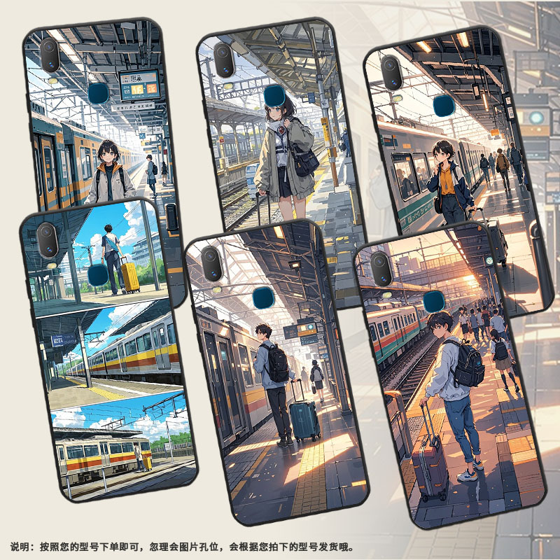 适用vivoY85手机壳穿着休闲服Y3s简约Y71软壳V1818TY75s轻薄viviY90保护套V1813T全包边Y91C潮流Y95磨砂壳