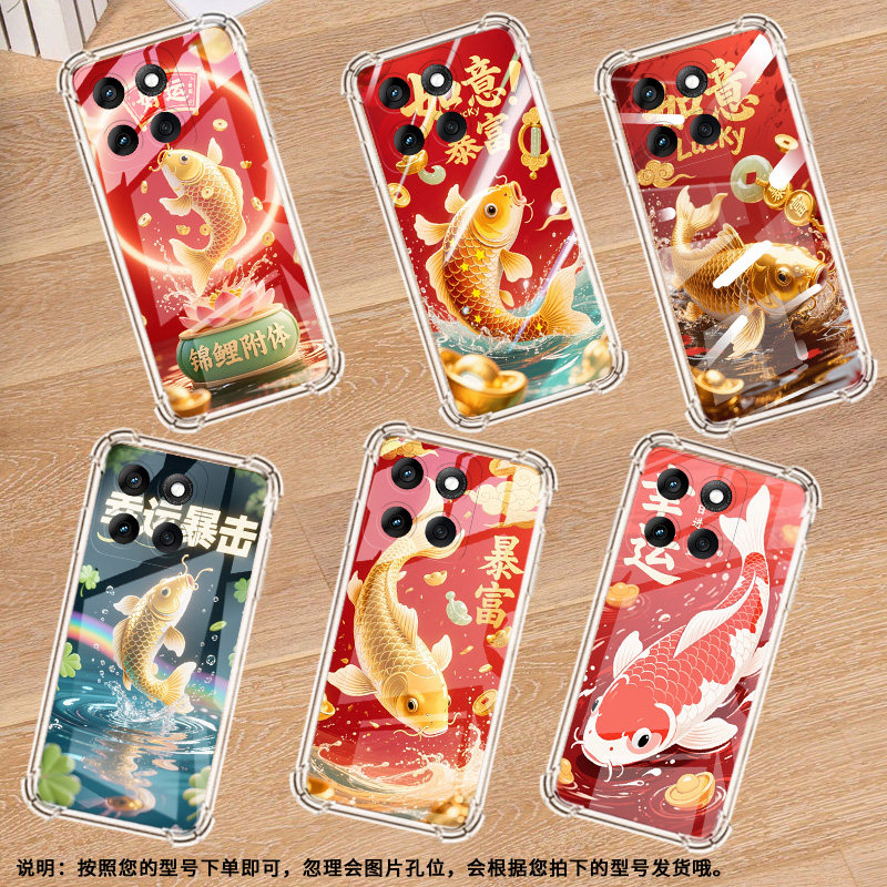 适用MotoEdge60Pro气囊壳MotorolaG100Pro手机壳摩托罗拉Edge60Fusion四角防摔锦鲤Edge2024保护套