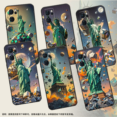 适用opporeno7lite手机壳5g男女cph2237软壳0pp0reno7高级5g海外保护套pfdm00油画风格reno8硅胶8t磨砂壳