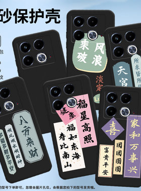 适用传音InfinixNote40Pro手机壳Note40磨砂壳InfinixNote40Pro+高级感X6852福星高照潮流中国风保护套