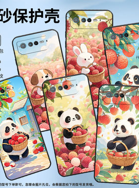 适用华硕ROG6手机壳AI2201_D全包边ROG7软壳AsusROGPhone8耐磨ROG8Pro摘荔枝熊猫AI2205_C硅胶9Pro保护套