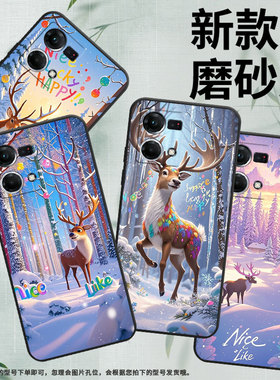 适用OPPOF19手机壳F1s超薄F3Plus防摔CPH1823商务雪景麋鹿0pp0F21sPro/F17保护套CHP2219硅胶F21Pro软壳