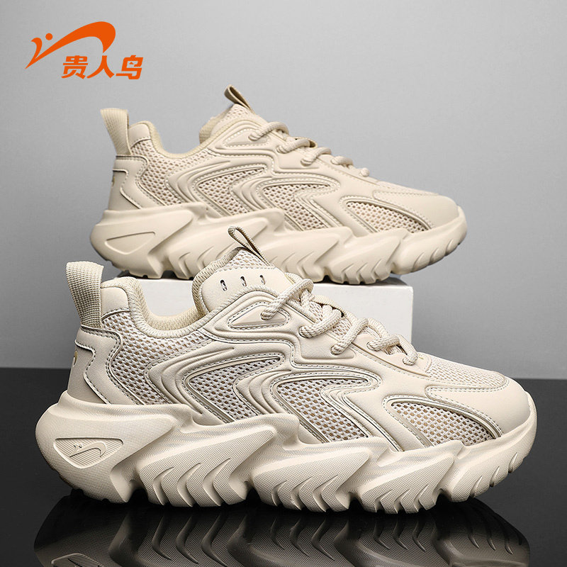 贵人鸟男鞋夏季新款时尚情侣运动休闲鞋厚底老爹鞋超轻减震跑步鞋