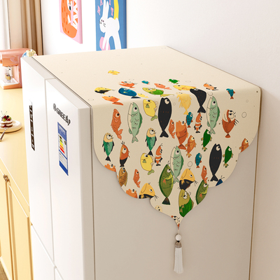 异形冰箱防尘盖布顶部遮尘罩布