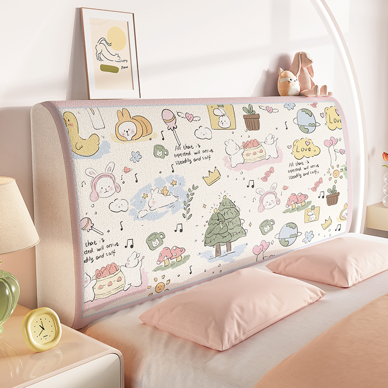 米迪莎奶油风床头套罩2025新款