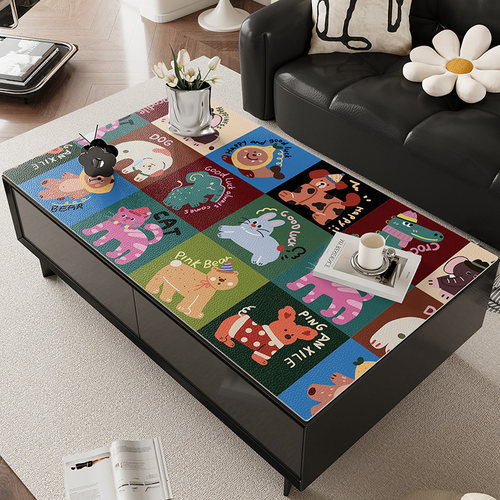 卡通皮革桌垫防油防水免洗茶几垫