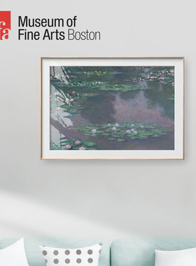 MFA波士顿美术馆莫奈睡莲油画风景装饰画玄关客厅卧室挂画壁画