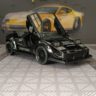 合金拉力赛车模型回力声光玩具车男孩子 32仿真兰博康塔什LBWK版