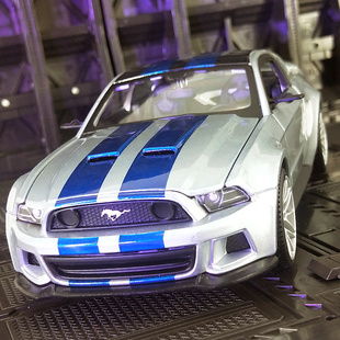 原厂美式 合金模型汽车摆件2014款 跑车 24仿真福特野马街头赛车版