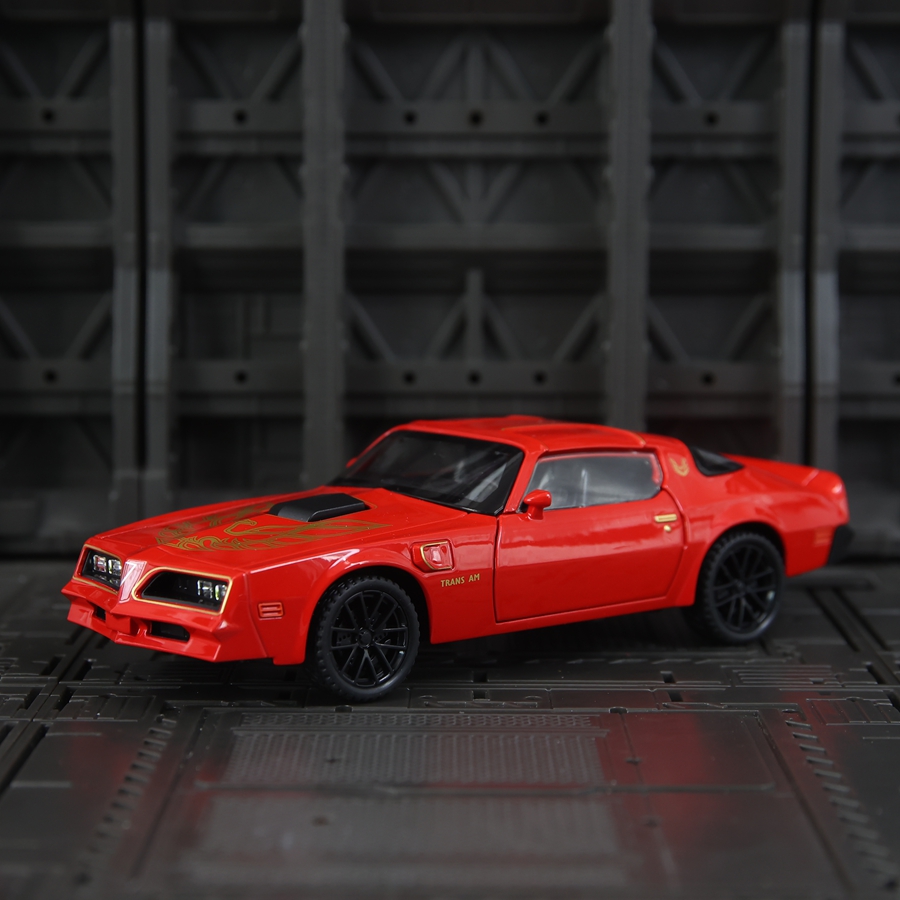 1:32仿真火鸟合金汽车模型超级跑车儿童回力声光可开门男孩礼物