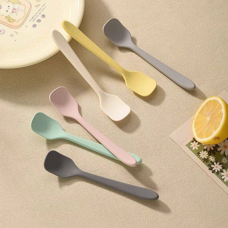 ins可爱硅胶小勺子水果蛋糕甜品勺果冻布丁酸奶迷你勺子冰淇淋勺
