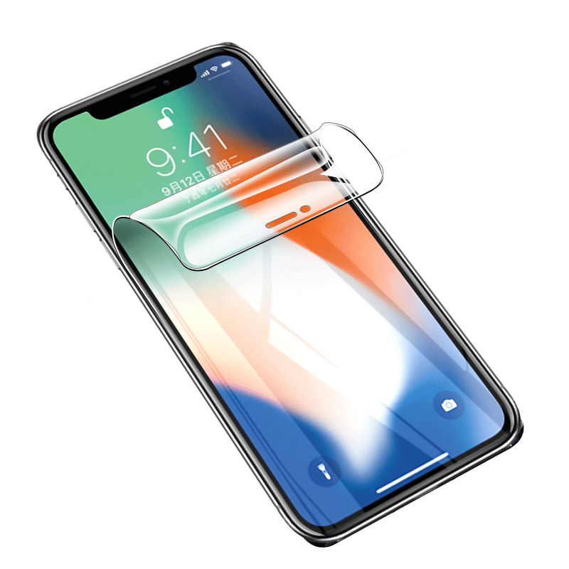 适用苹果X水凝膜iPhone8手机xr磨砂软膜XR贴8plus六七八代xsmax水泥模6s磨砂plus屏保pius叉7p/8p护6sp无白边