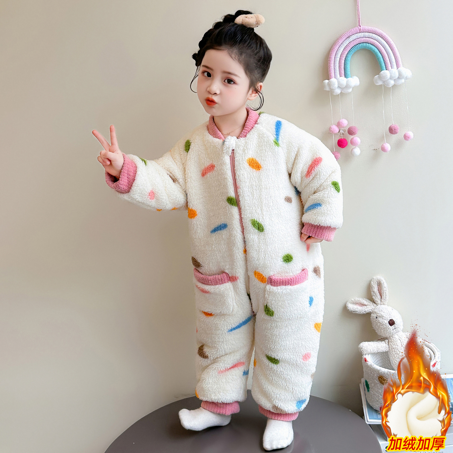 2025新款珊瑚绒保暖家居服