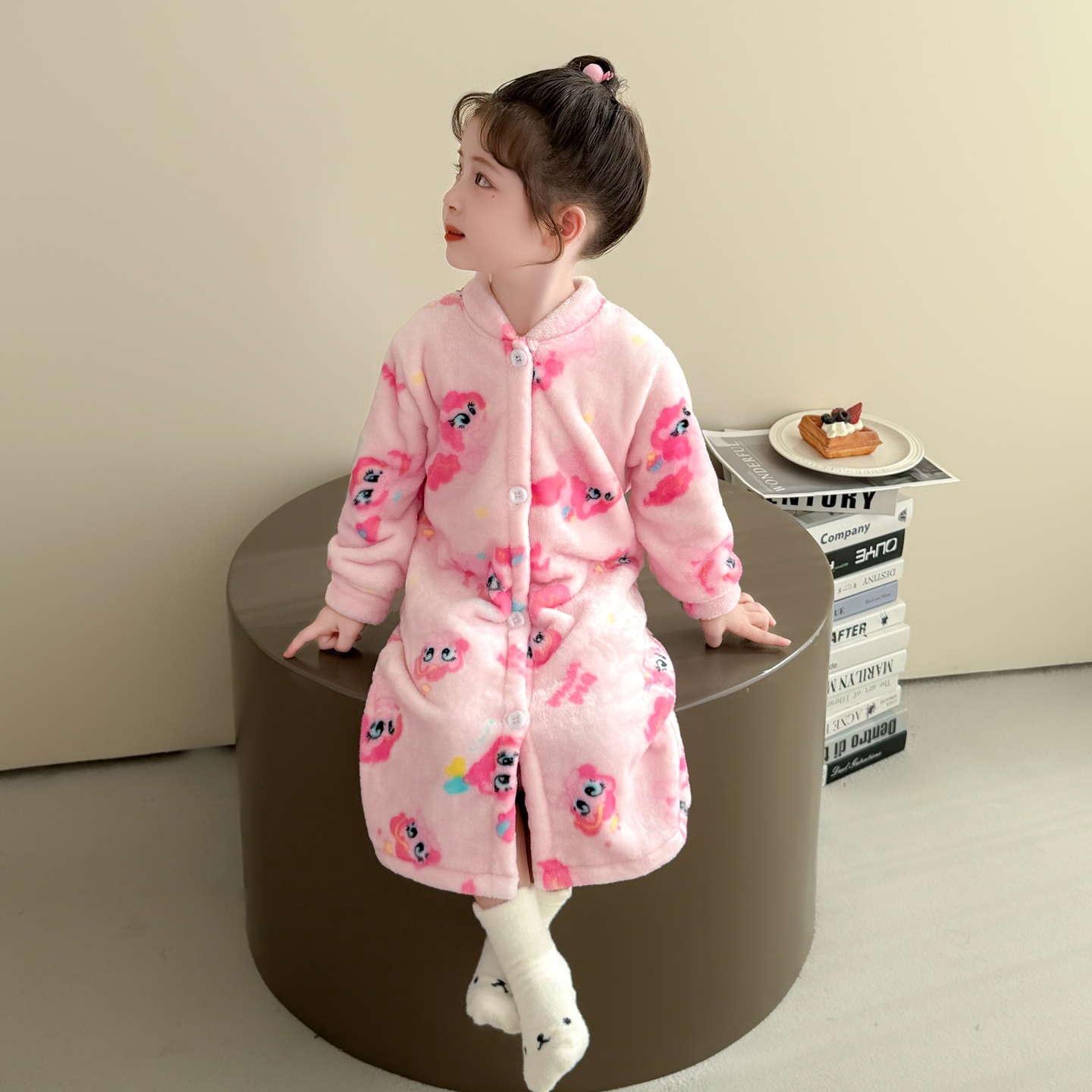 2025儿童珊瑚绒睡袍秋冬保暖