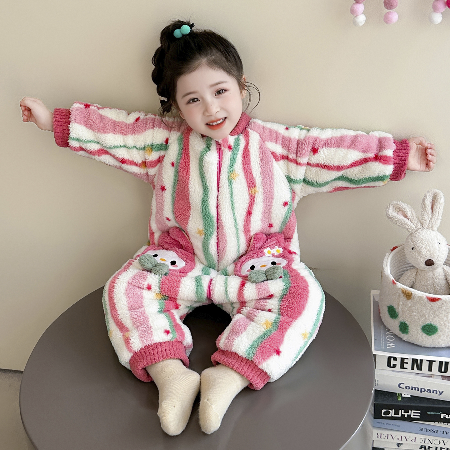 宝宝睡袋冬季双层加厚加厚