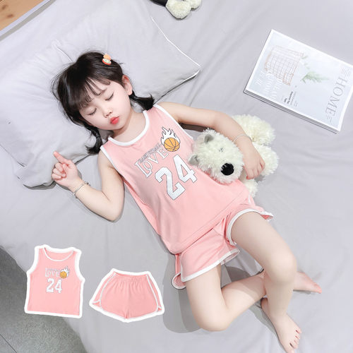 睡衣小女孩无袖空调服家居服