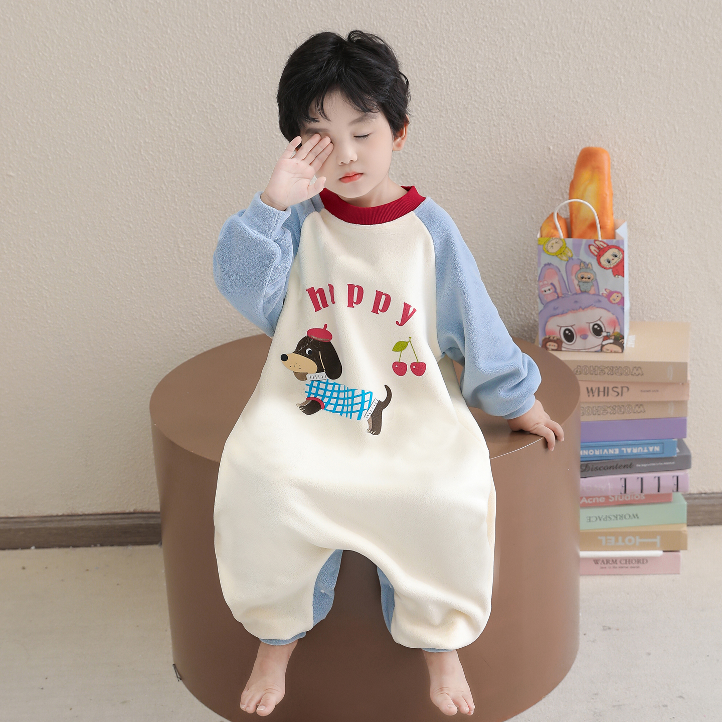 儿童连体睡衣奥粒绒秋冬季女孩