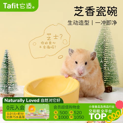 它适芝士食盆仓鼠陶瓷碗
