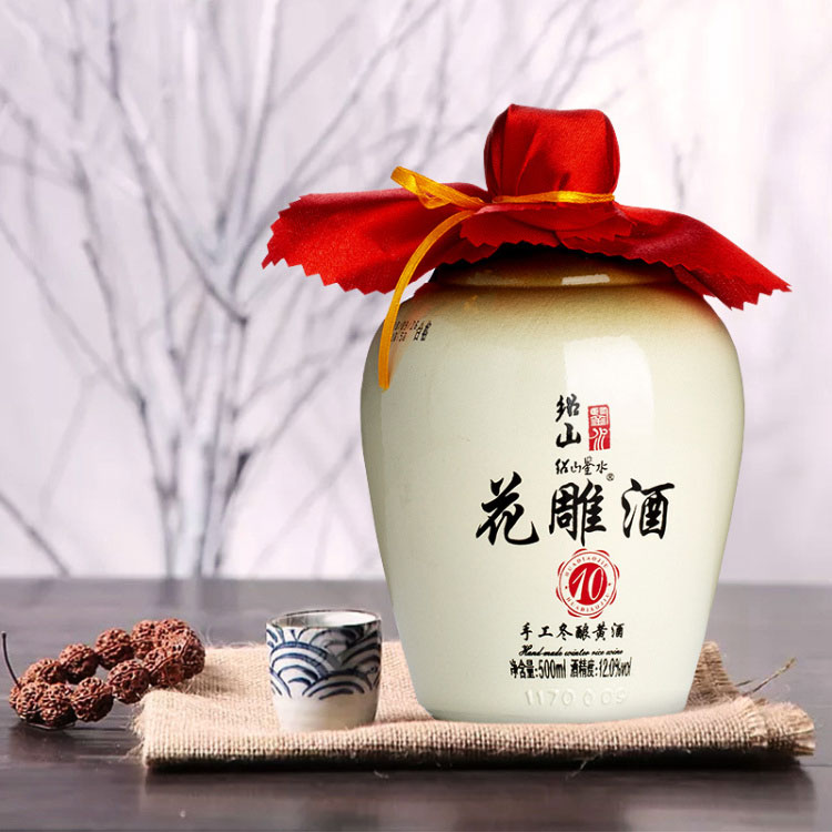 绍山鉴水经典花雕酒500ml瓶装