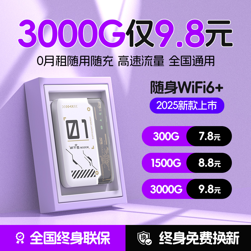 【2025新款】高速上网随身WiFi6+
