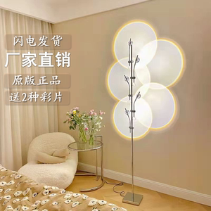 拍照光影落地灯背景装饰灯卧室客厅日落日灯调角度直播氛围灯网红