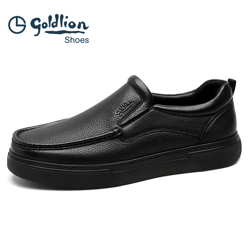 2024秋季舒适真皮新款男鞋软底