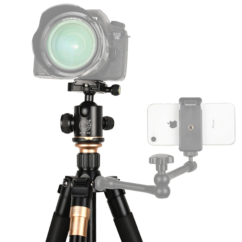 轻装时代Q999铝镁合金翻折收纳便携单反相机三脚架便携稳重摄影