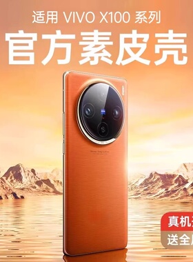 适用vivox100手机壳新款VIVOx100pro素皮保护套新品x100spro超薄的镜头全包防摔高档男女高级感曲屏创意奢华