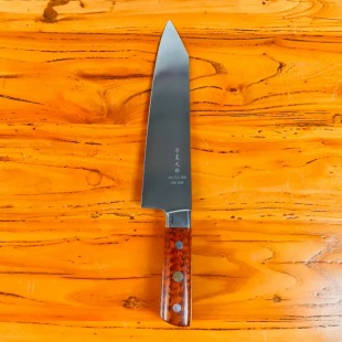 美国通体S90V粉末钢切付刀厨房厨师专用切肉刀西式料理刀具