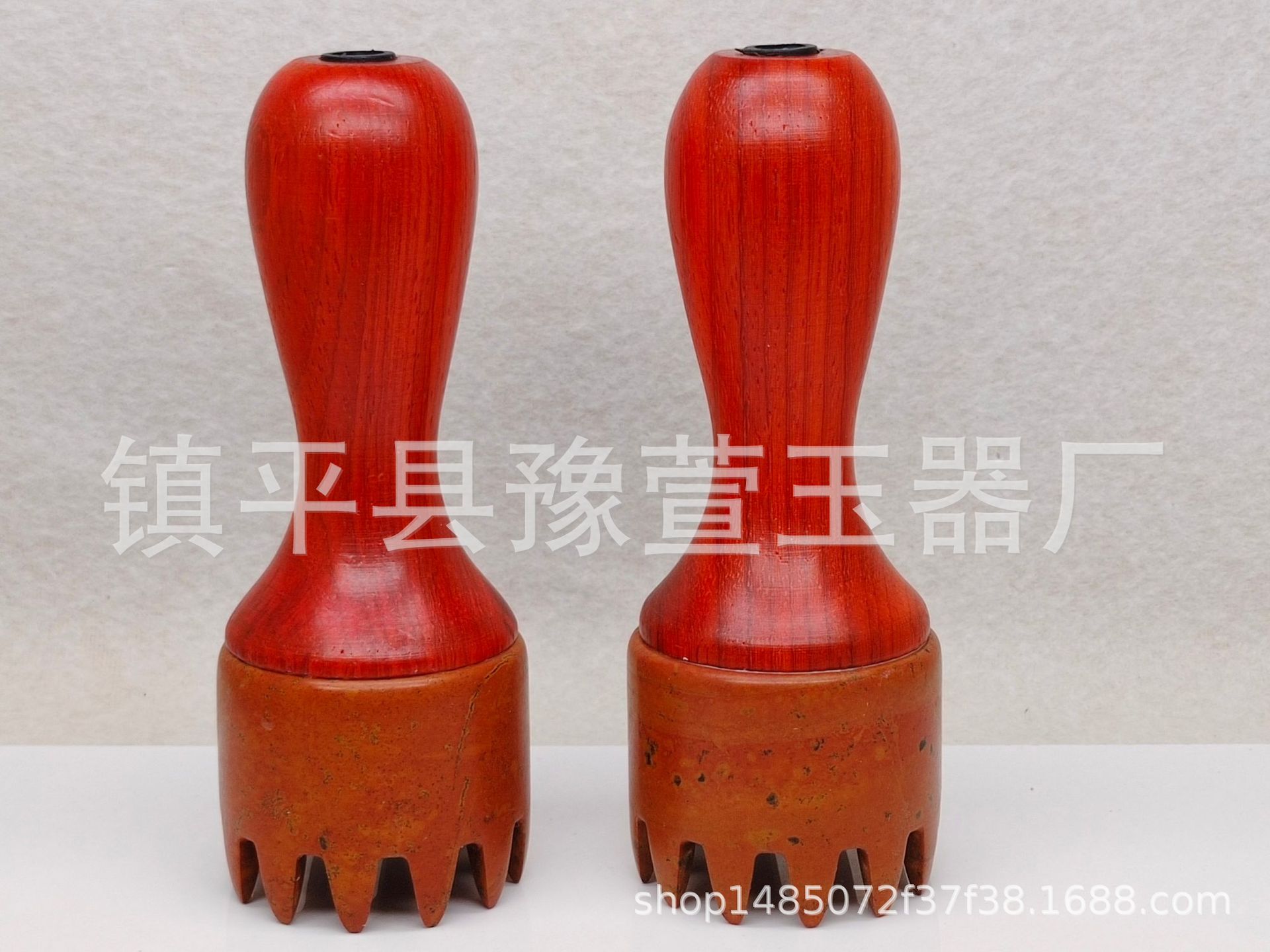 砭石电加热头部经络按摩梳