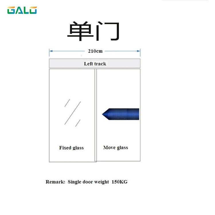 Galo智能自动平移门玻璃门的单门或双门