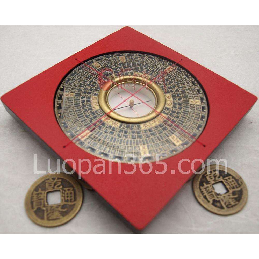 东定罗盘2吋8综合盘罗经盘8层8CM新版携带方便