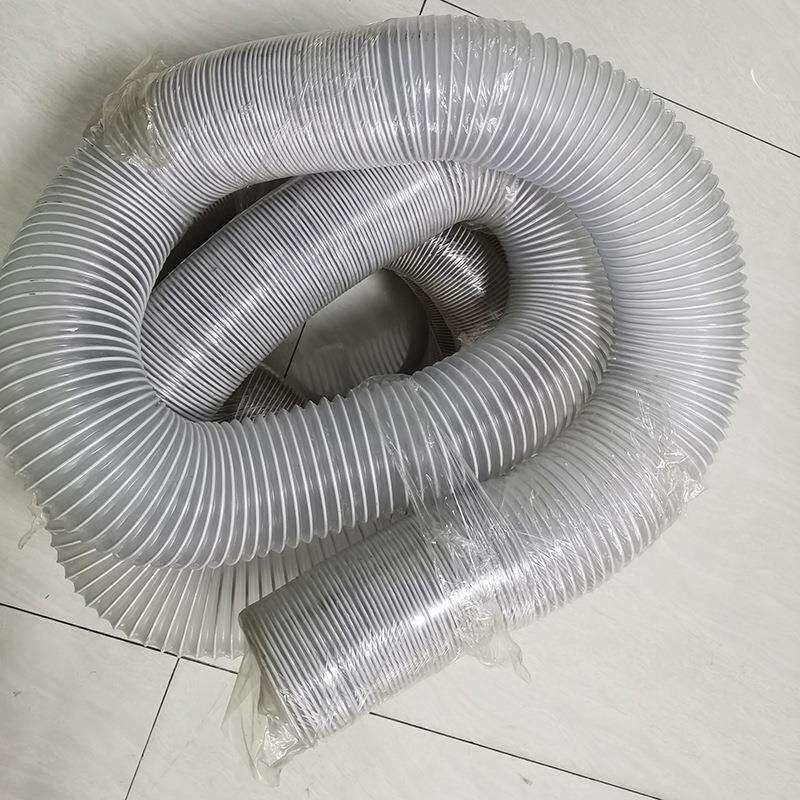 灰风管工业吸尘管优质PVC排风管万向柔性伸缩吸风软管厂房抽风