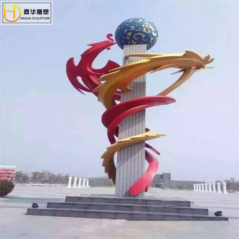 抽象校园不锈钢户外大型雕塑