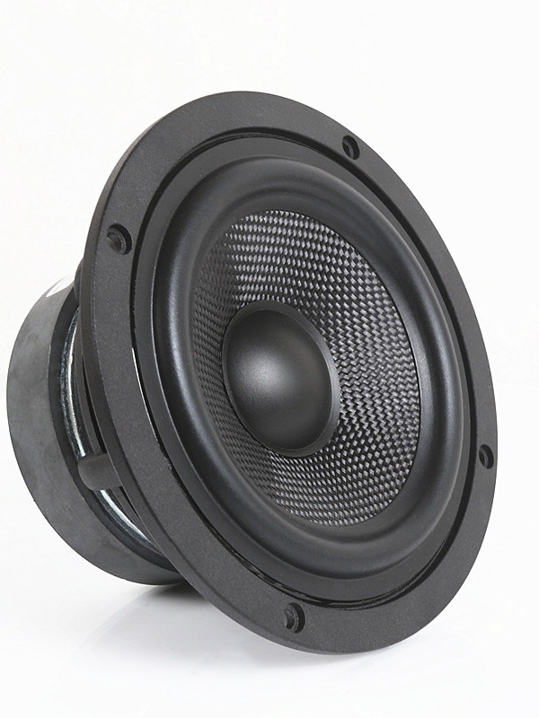 4寸5寸6.5寸中低音扬声器铸铝盆架发烧HIFI音箱黑色玻纤盆喇叭