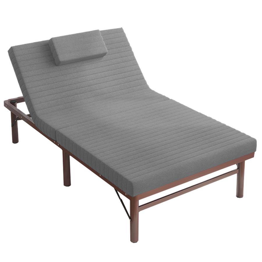 单人床老人床孕妇床欧莱特曼棕垫加高50CM可折叠金属钢架床