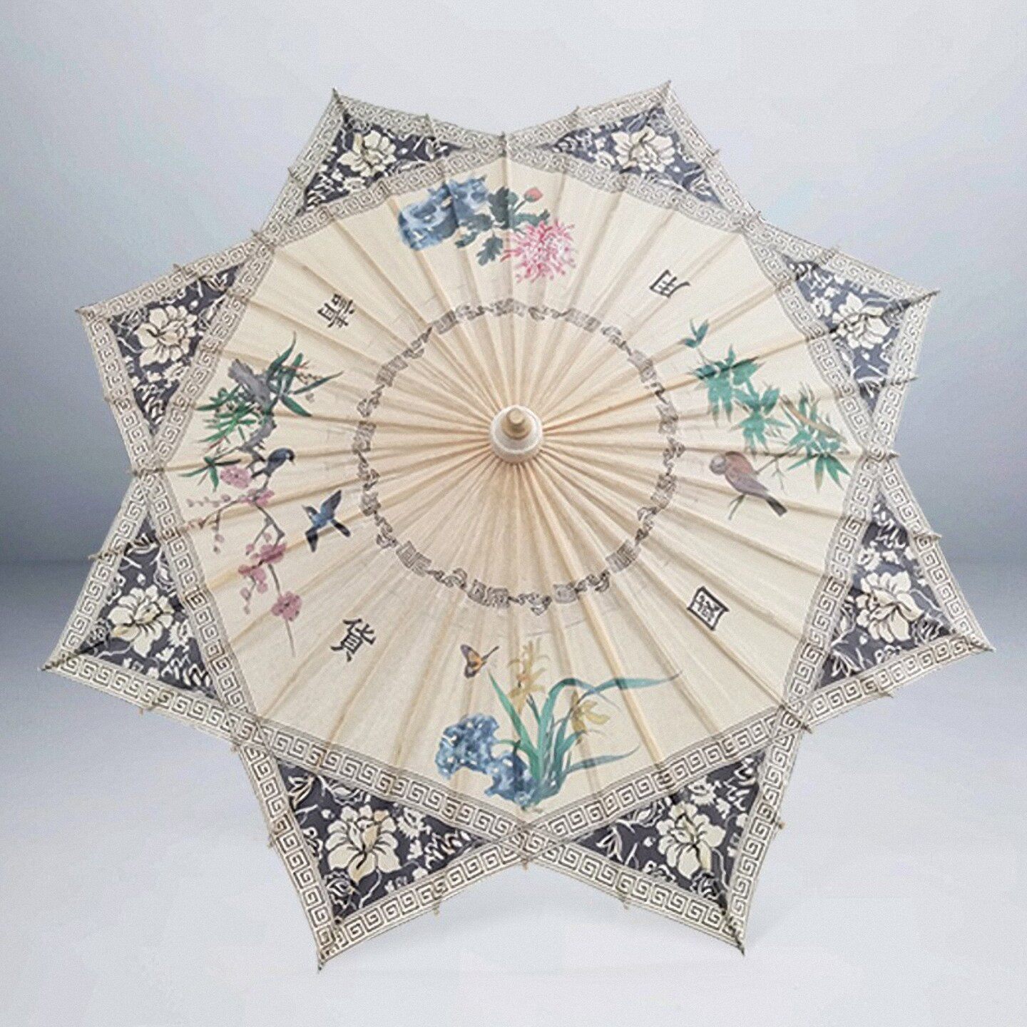 八角异形云肩油纸伞防雨防晒桐香坊汉服古风舞蹈道具装饰请用国货